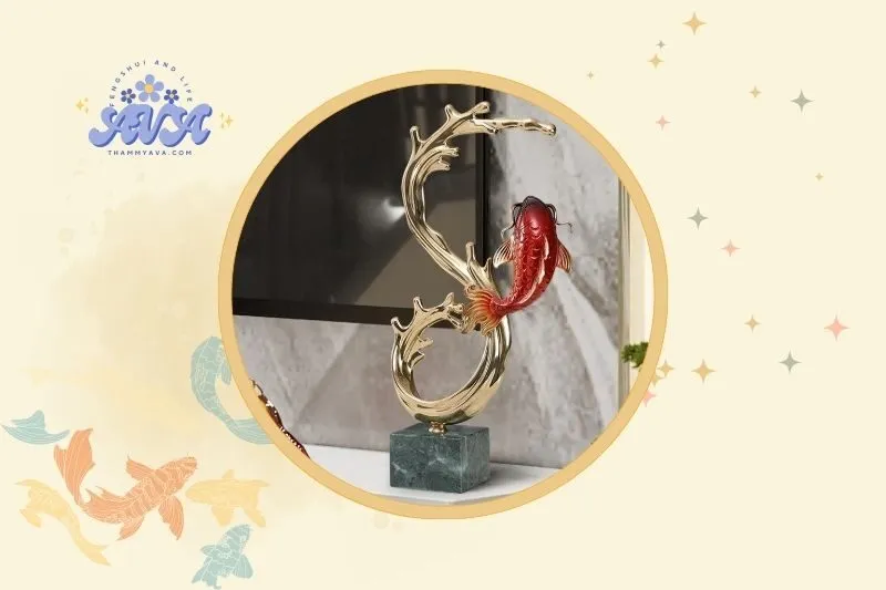 Cách đặt tượng Cá Koi phong thủy đúng cách