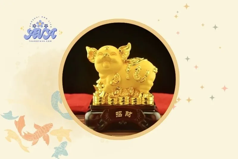 Cách bài trí tượng Heo phong thuỷ để hút tài lộc