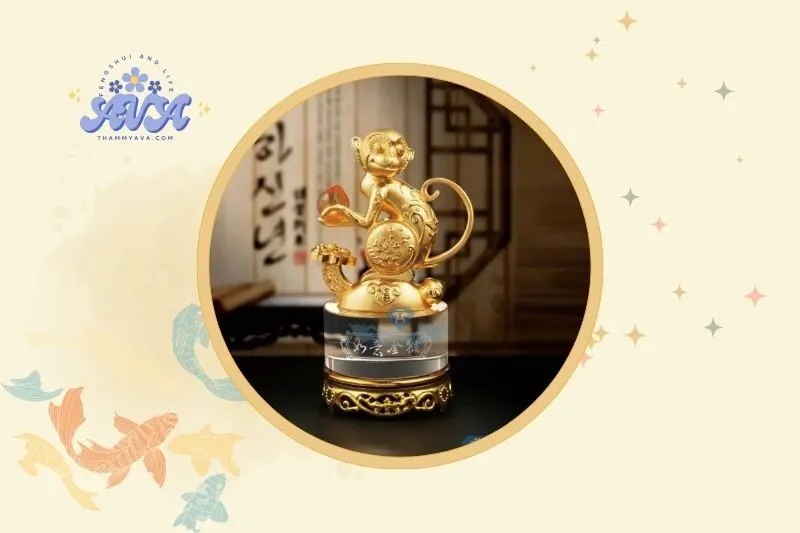Cách đặt tượng khỉ phong thủy đúng cách để thu hút may mắn