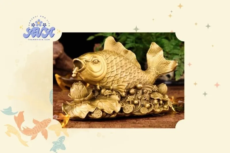 Ý nghĩa và giá trị phong thủy của tượng Cá Vàng