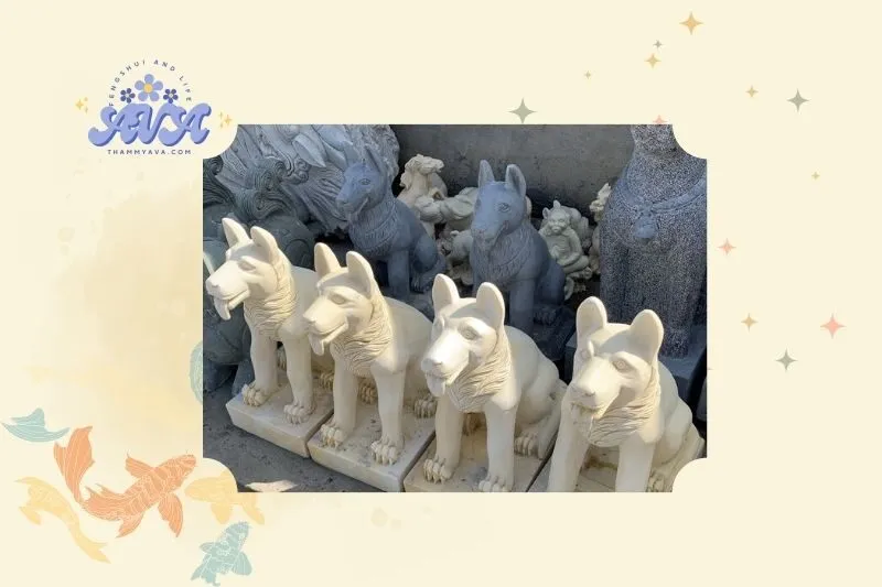 Tượng Chó Đá Phong Thủy Là Gì? Ý Nghĩa và Công Dụng