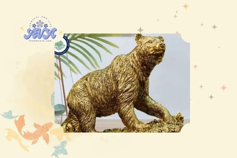 Ý nghĩa của tượng gấu trong phong thủy