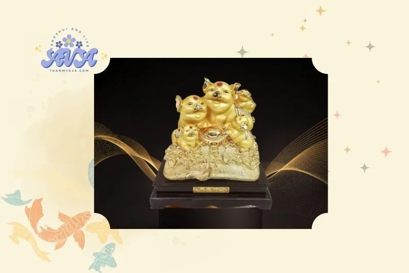 Ý nghĩa và công dụng của tượng Heo phong thuỷ