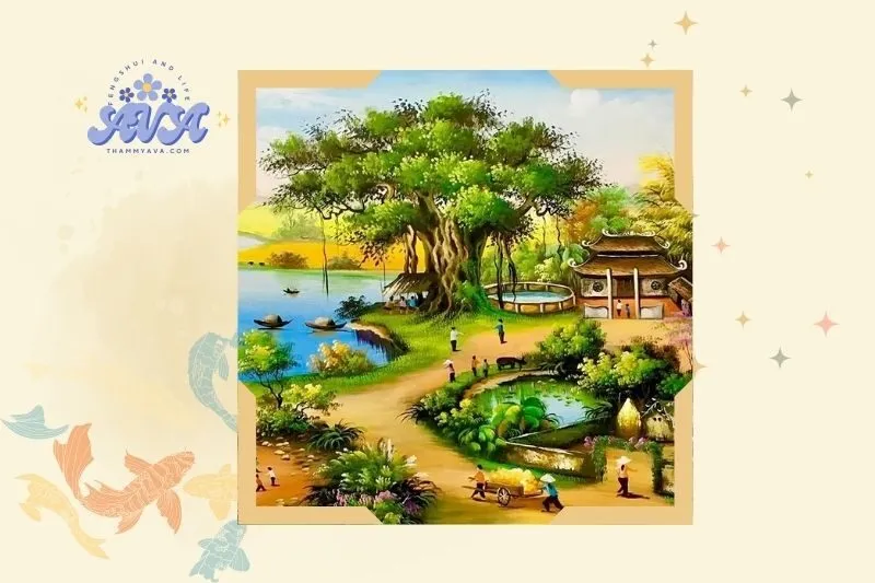 Các Loại Tranh Cảnh Đồng Quê Phong Thủy Phổ Biến