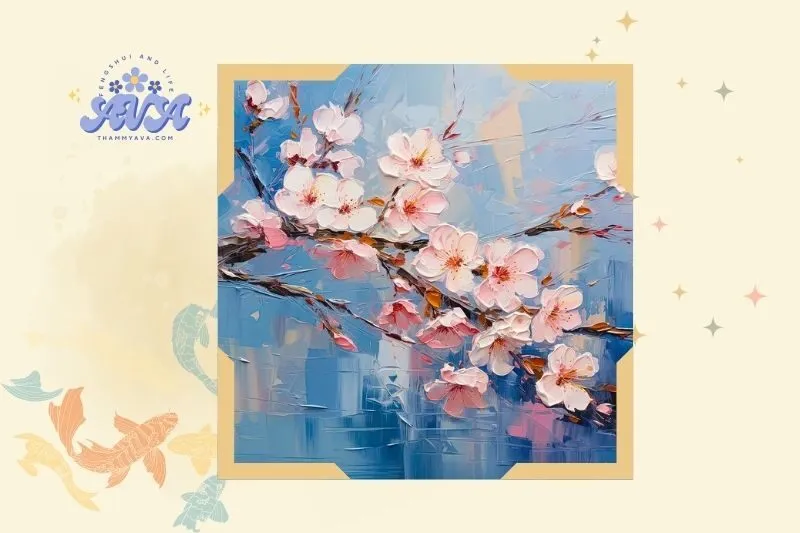 Các Loại Tranh Hoa Đào Phổ Biến và Phù Hợp Với Mỗi Gia Chủ