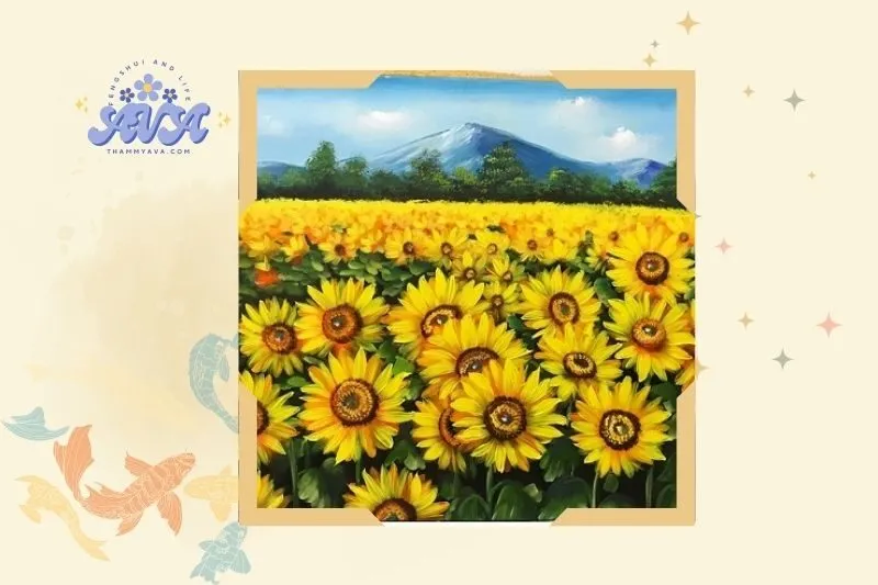 Các Loại Tranh Hoa Hướng Dương Phong Thủy Phổ Biến