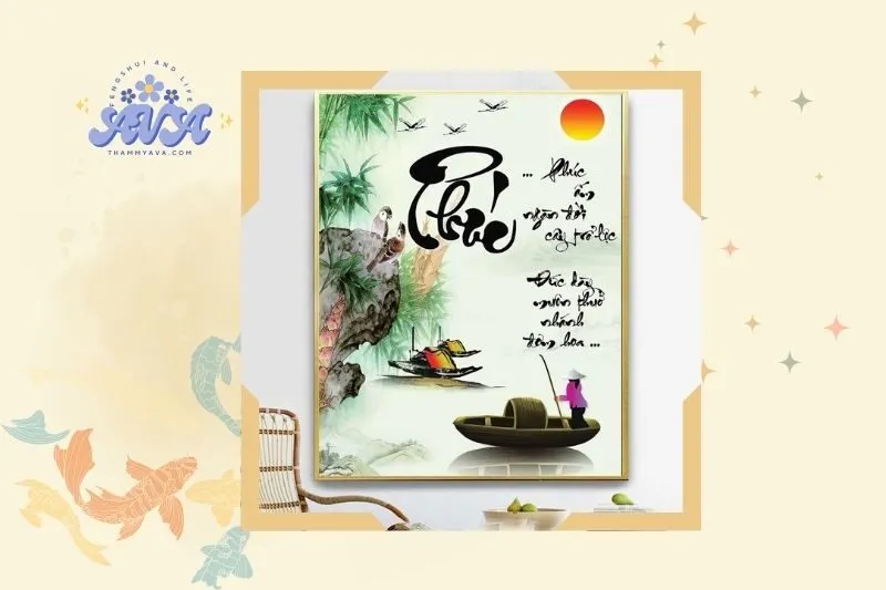 Các Loại Tranh Thư Pháp Phong Thủy Phổ Biến