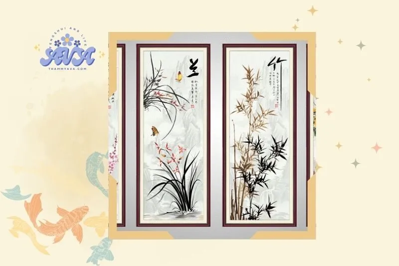 Các loại tranh tứ quý phổ biến