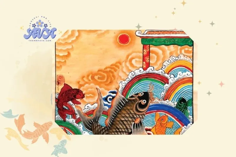 Cách Đặt Tranh Cá Chép Vượt Vũ Môn Phong Thủy Đúng Cách