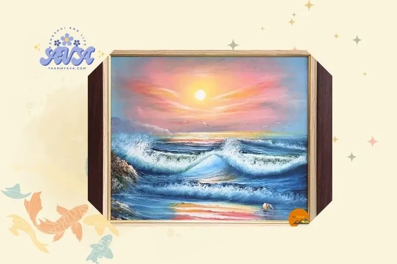 Cách đặt tranh cảnh biển phong thủy đúng cách