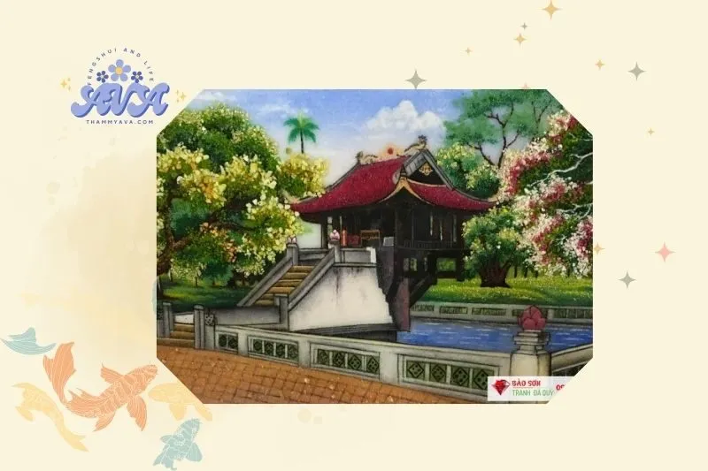 Cách Đặt Tranh Chùa Một Cột Phong Thủy Đúng Cách