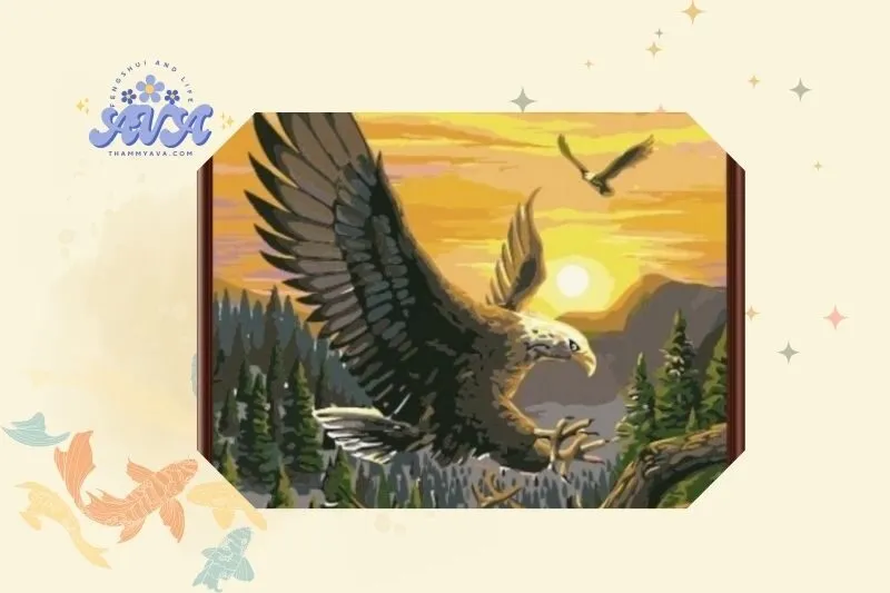 Cách Đặt Tranh Đại Bàng Tung Cánh Đúng Vị Trí
