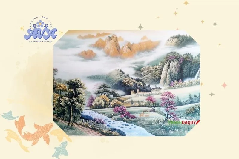 Vị Trí Đặt Tranh Đồi Núi Trong Nhà Hợp Phong Thủy