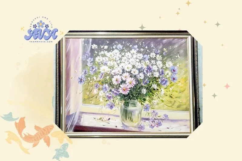 Cách Đặt Tranh Hoa Cúc Phong Thủy Trong Nhà