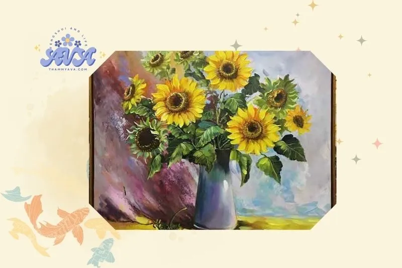 Cách Đặt Tranh Hoa Hướng Dương Phong Thủy Trong Nhà