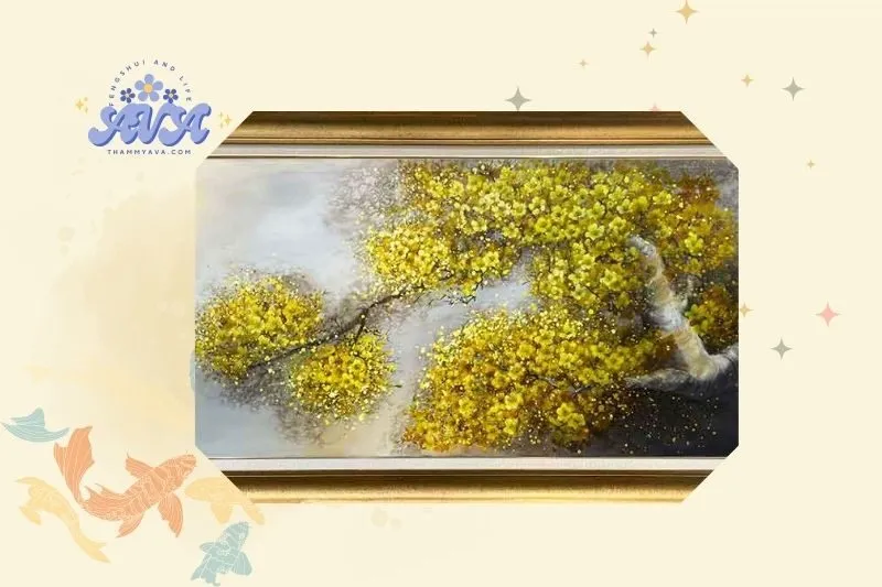 Cách Chọn và Đặt Tranh Hoa Mai Vàng Phù Hợp