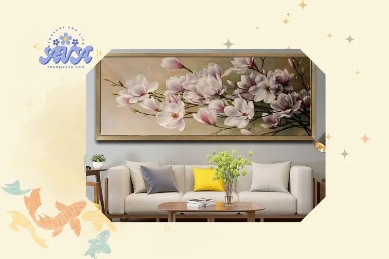 Cách đặt tranh lan nở phú quý hợp phong thủy