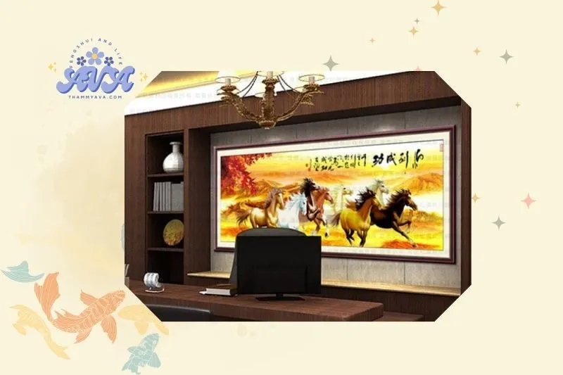 Cách bài trí tranh phong thủy giúp thăng tiến sự nghiệp