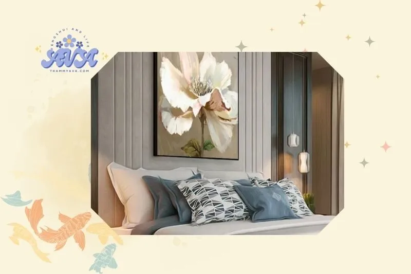 Cách bài trí tranh treo phòng ngủ hợp tuổi và mệnh