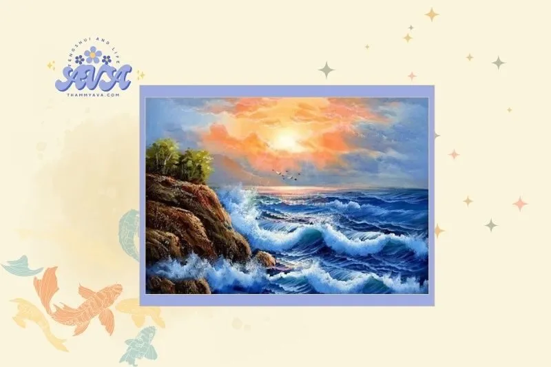 Tranh cảnh biển phong thủy hợp với tuổi nào?
