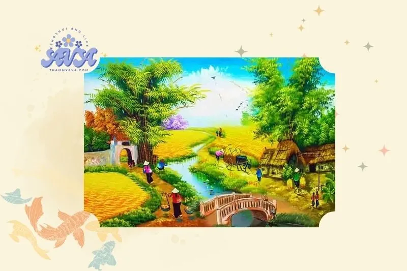 Ý Nghĩa Tranh Cảnh Đồng Quê Phong Thủy