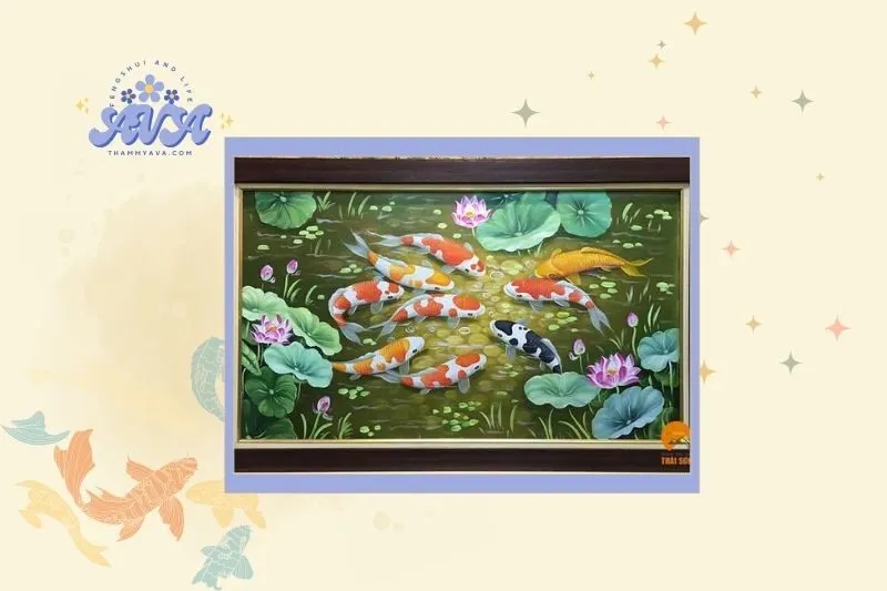 Tranh Cửu Ngư Quần Hội phù hợp với tuổi nào?