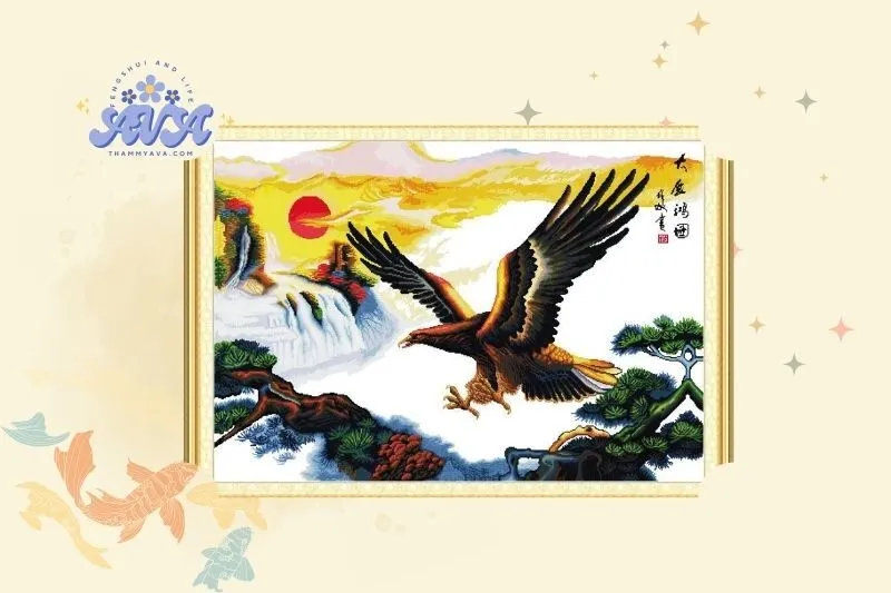 Ý Nghĩa Của Tranh Đại Bàng Tung Cánh Trong Phong Thủy