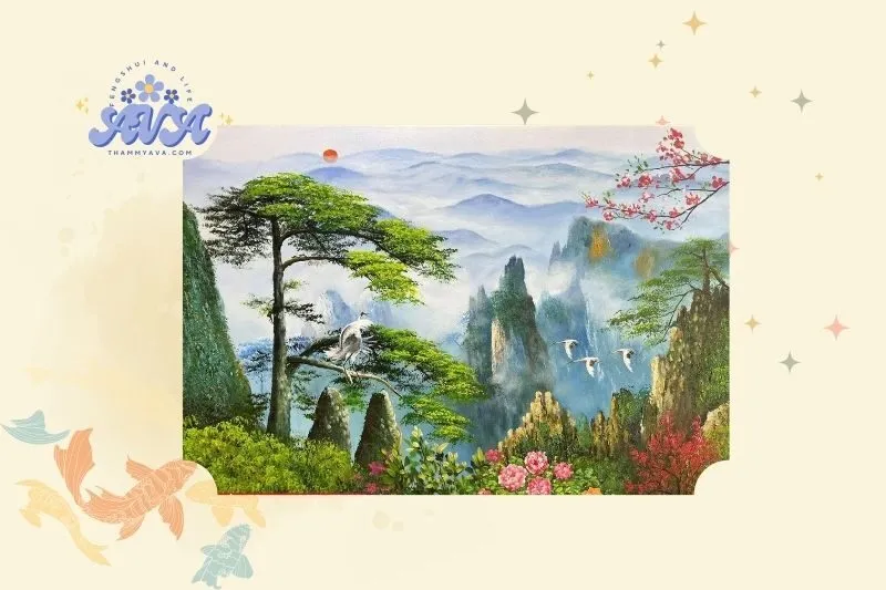 Ý Nghĩa Phong Thủy Của Tranh Đồi Núi
