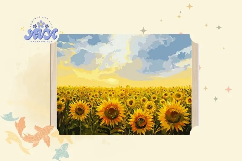 Ý Nghĩa Của Tranh Hoa Hướng Dương Phong Thủy