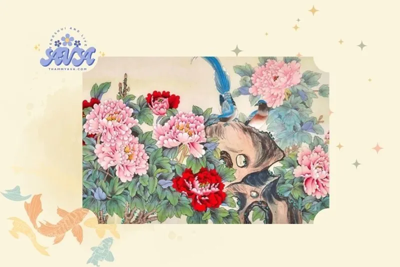 Tranh Hoa Mẫu Đơn Phong Thủy Là Gì? Ý Nghĩa Và Tác Dụng