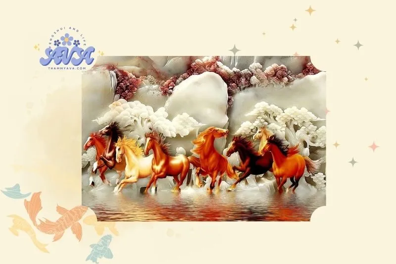 Tranh mã đáo thành công phong thủy có ý nghĩa gì?