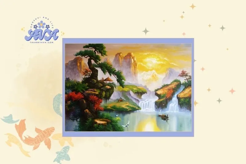 Tranh Nhật Xuất Thiên Sơn Phù Hợp Với Những Gia Chủ Mệnh Gì?