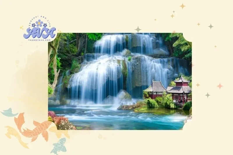 Tranh thác nước phong thủy là gì?