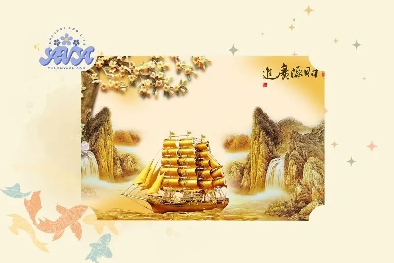 Tranh thuận buồm xuôi gió phong thủy có ý nghĩa gì?