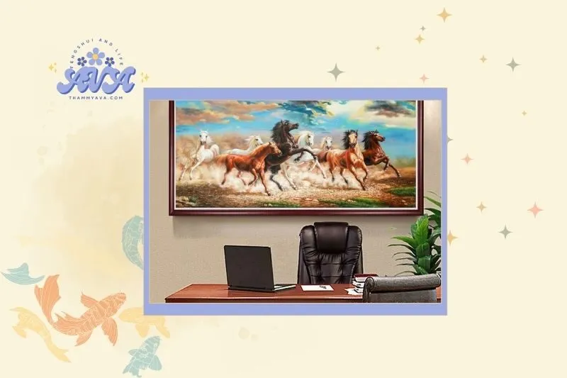 Cách chọn tranh phong thủy cho phòng làm việc hợp tuổi